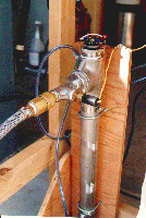 Heater chamber hooked up - view of top